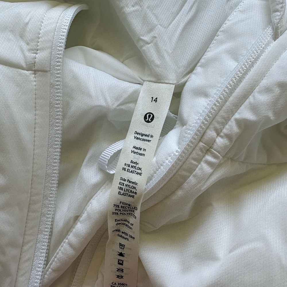 lululemon athletica Women's Push Your Pace White Jacket - Picture 10 of 10